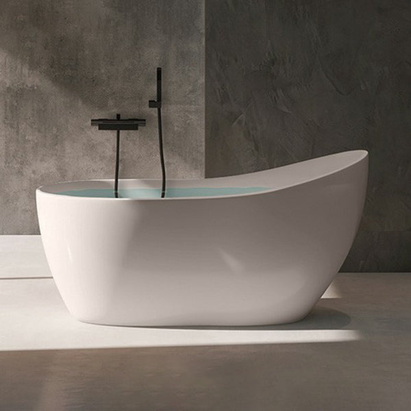 Modern Style Freestanding Soaking Bathtub Single Slipper Acrylic Bathtub for Bathroom