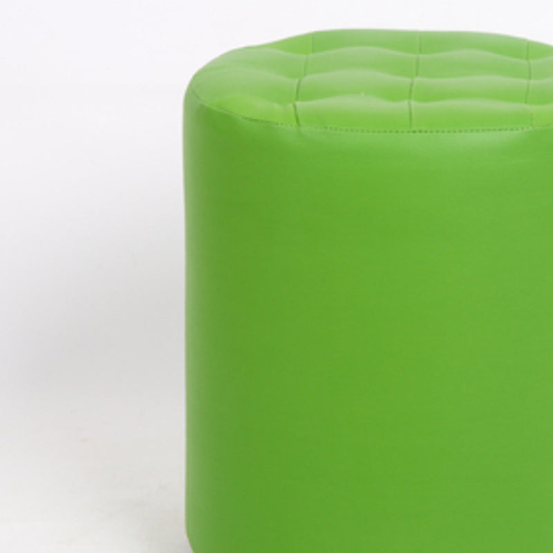 Dark Brown Modern Pouf Stain Resistant Round Pouf for Drawing Room