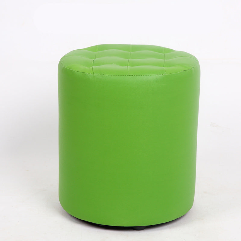 Dark Brown Modern Pouf Stain Resistant Round Pouf for Drawing Room