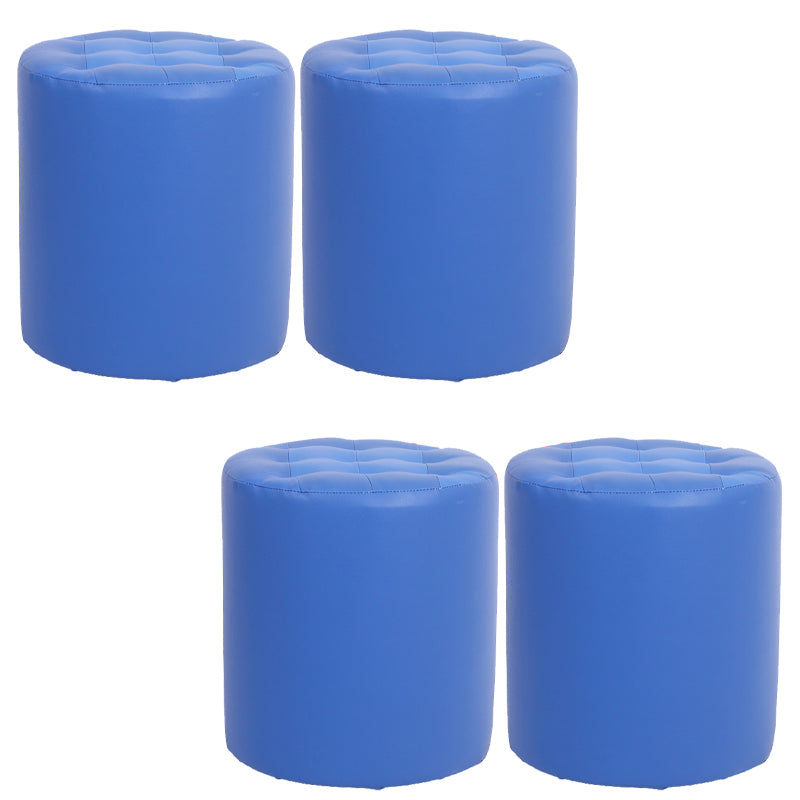 Dark Brown Modern Pouf Stain Resistant Round Pouf for Drawing Room