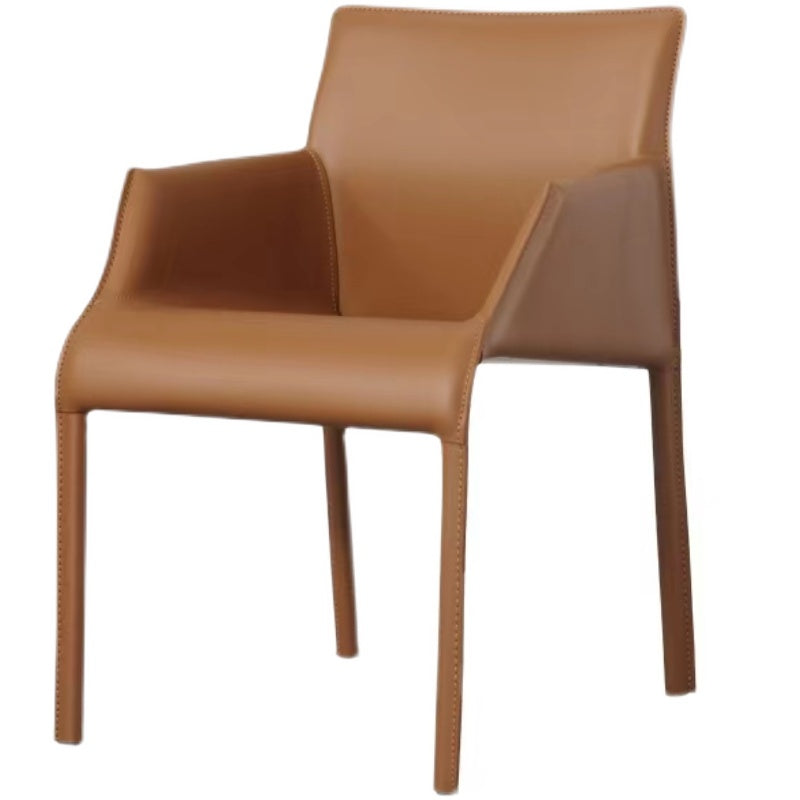 Kitchen Faux Leather Dining Chair Dining Room Upholstered Arm Chair