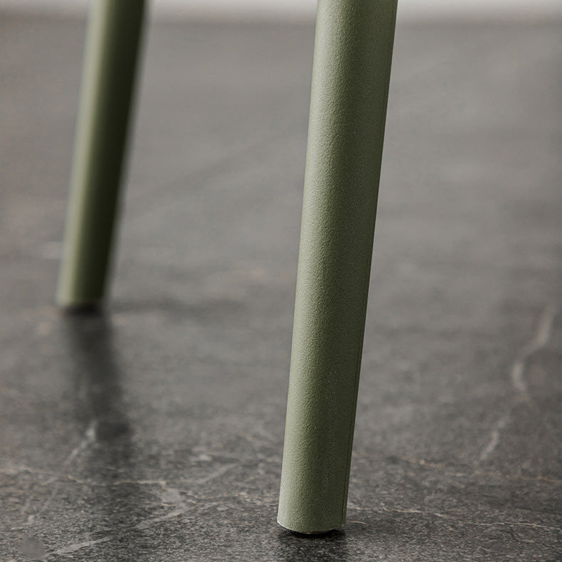 Kitchen Faux Leather Side Chair Modern Style Parsons Armless Chair Set