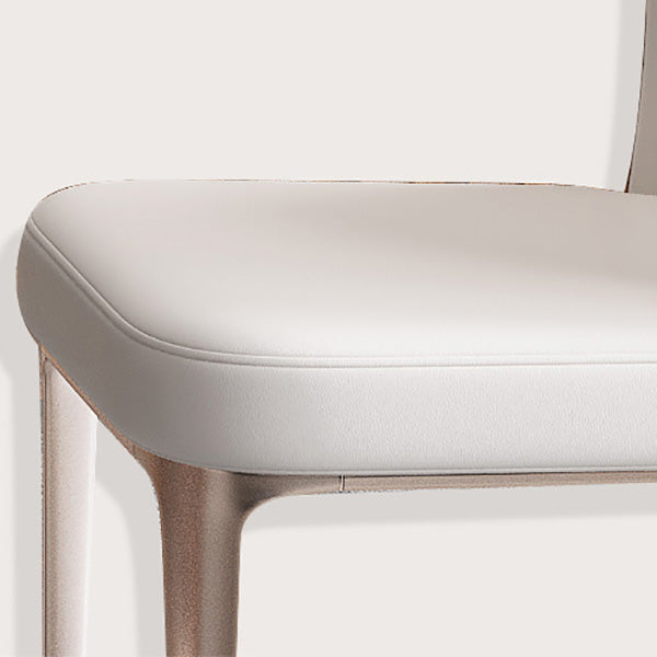 Dining Room Upholstered Armless Chair Home Metal Legs Dining Chair