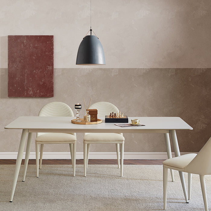 Industrial 4 Legs Dining Room Sintered Stone Dining Table for Kitchen
