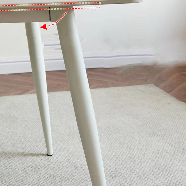 Industrial 4 Legs Dining Room Sintered Stone Dining Table for Kitchen