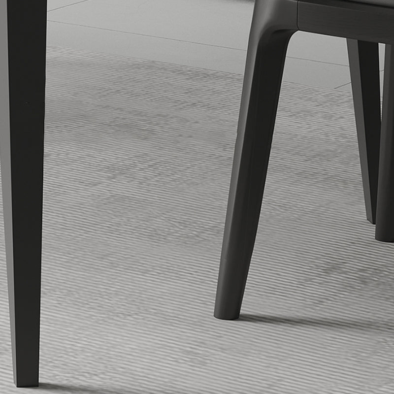 Modern Style Furniture Rectangle Stone Dining Room Table in Grey