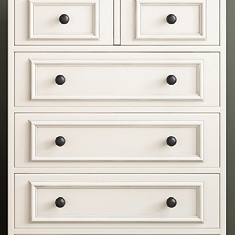 American Traditional Vertical Lingerie Chest Wood Storage Chest for Bedroom