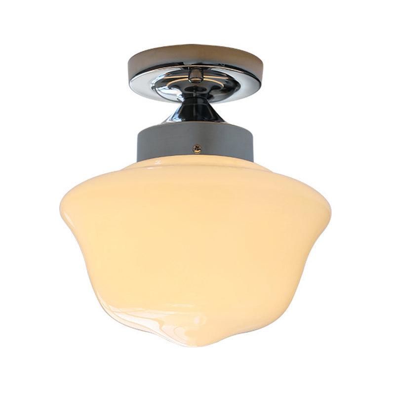 Metallic Flush Mount Lighting Modernism Glass Ceiling Light for Home