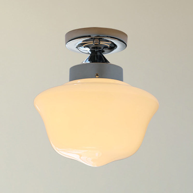 Metallic Flush Mount Lighting Modernism Glass Ceiling Light for Home