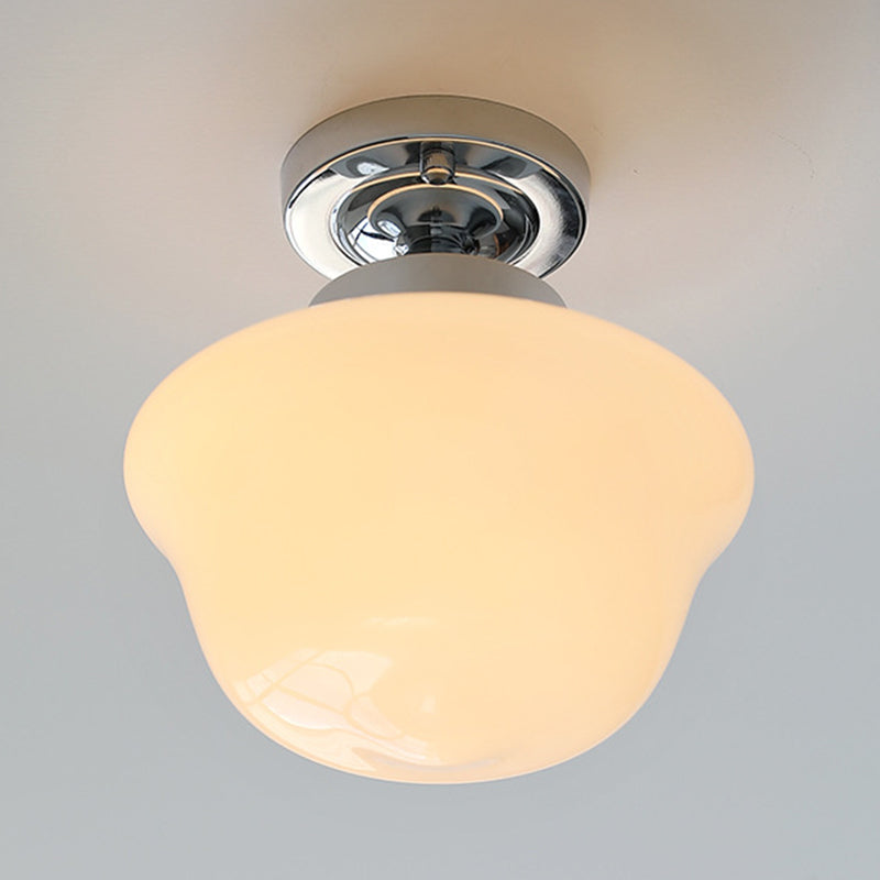 Metallic Flush Mount Lighting Modernism Glass Ceiling Light for Home