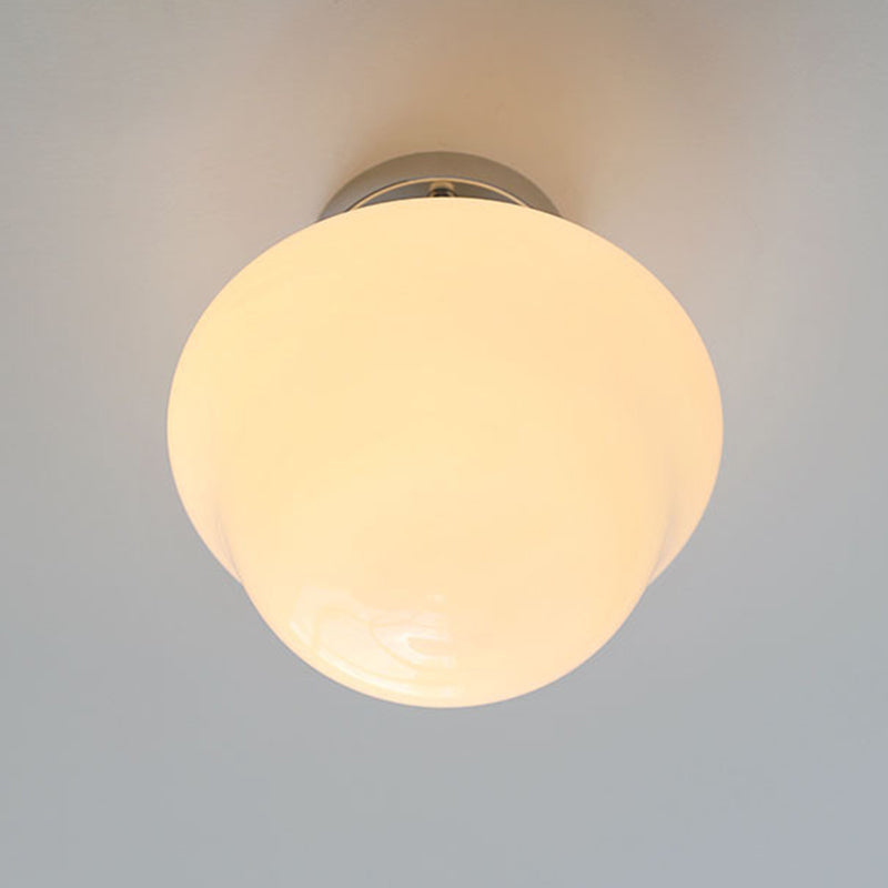 Metallic Flush Mount Lighting Modernism Glass Ceiling Light for Home