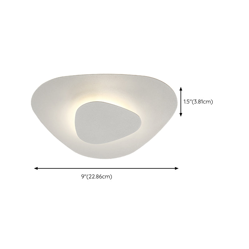 LED Modern Metal Flush Mount Geometric Shape Ceiling Light for Bedroom
