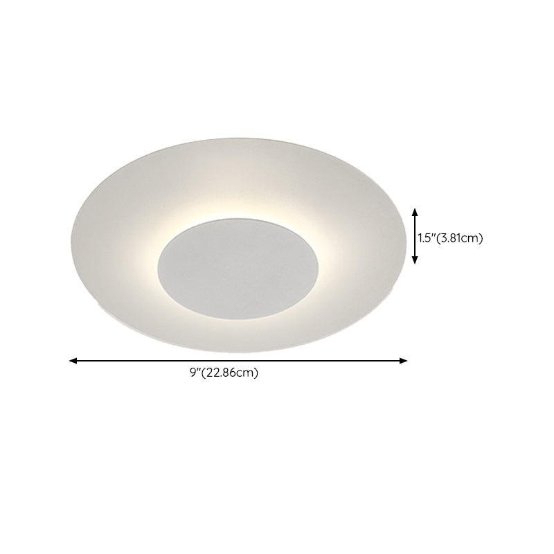LED Modern Metal Flush Mount Geometric Shape Ceiling Light for Bedroom