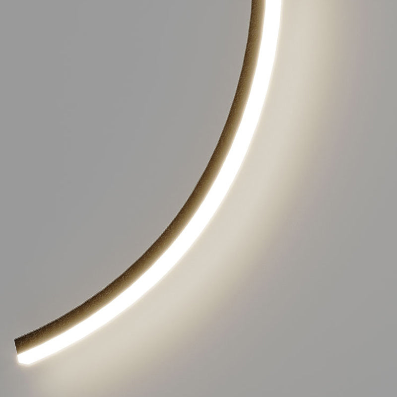 Linear Shape Metal Wall Light Modern Style 2 Lights Wall Light Sconce in Black