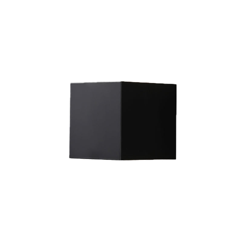 Minimalism Wall Sconce Square Wall Light Fixture with Metal Shade for Bedroom