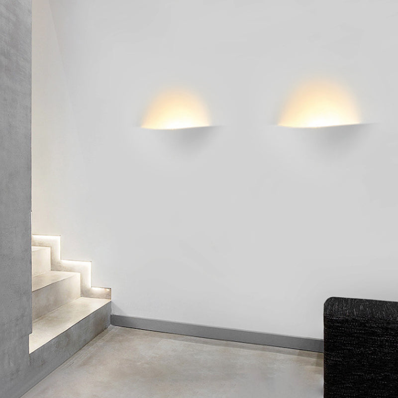 1-Light Square Wall Mounted Lamp Contemporary Stone Wall Lighting Ideas