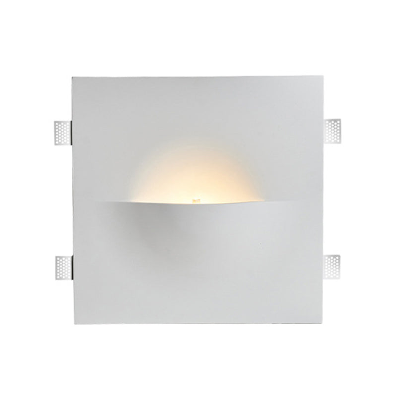 1-Light Square Wall Mounted Lamp Contemporary Stone Wall Lighting Ideas