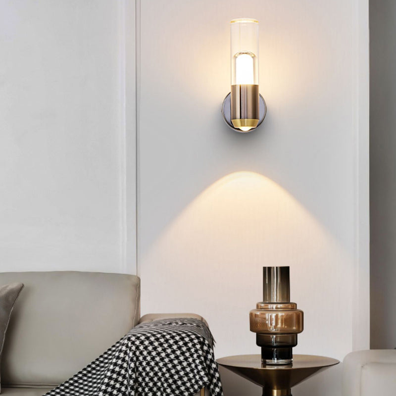 Modern Wall Sconce Cylinder Sconce Lighting with Metal for Bedroom