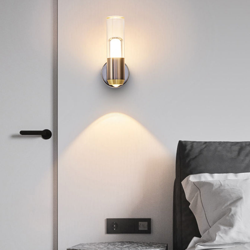 Modern Wall Sconce Cylinder Sconce Lighting with Metal for Bedroom