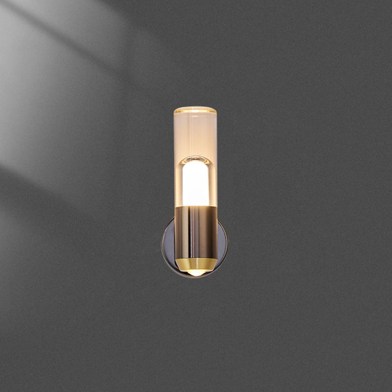 Modern Wall Sconce Cylinder Sconce Lighting with Metal for Bedroom
