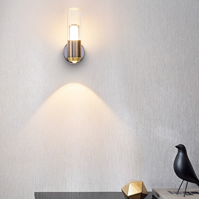 Modern Wall Sconce Cylinder Sconce Lighting with Metal for Bedroom