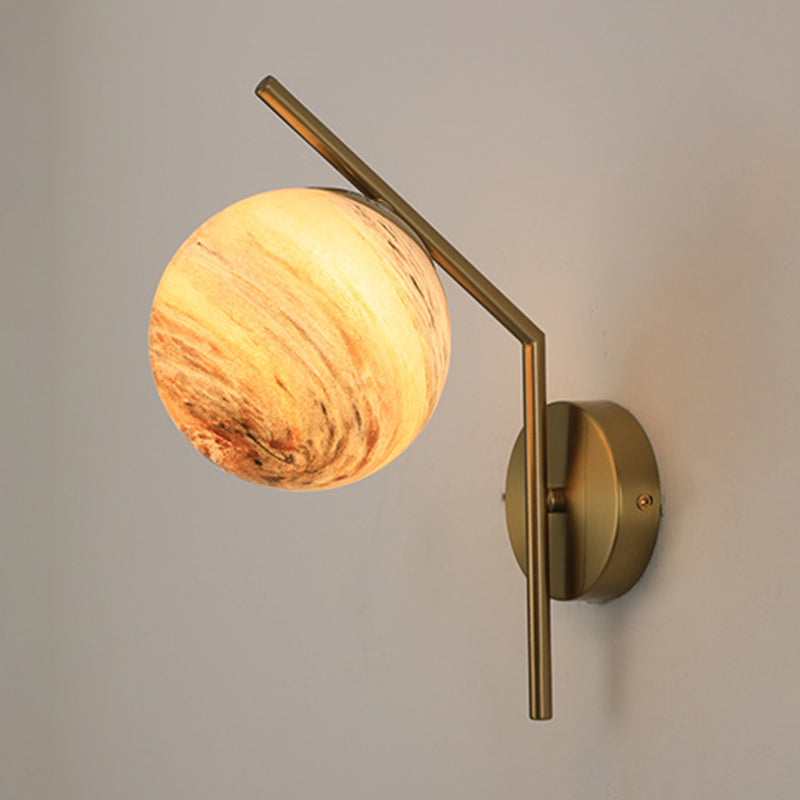 Modernist Wall Sconce Globe Glass Wall Light Fixture for Dining Room