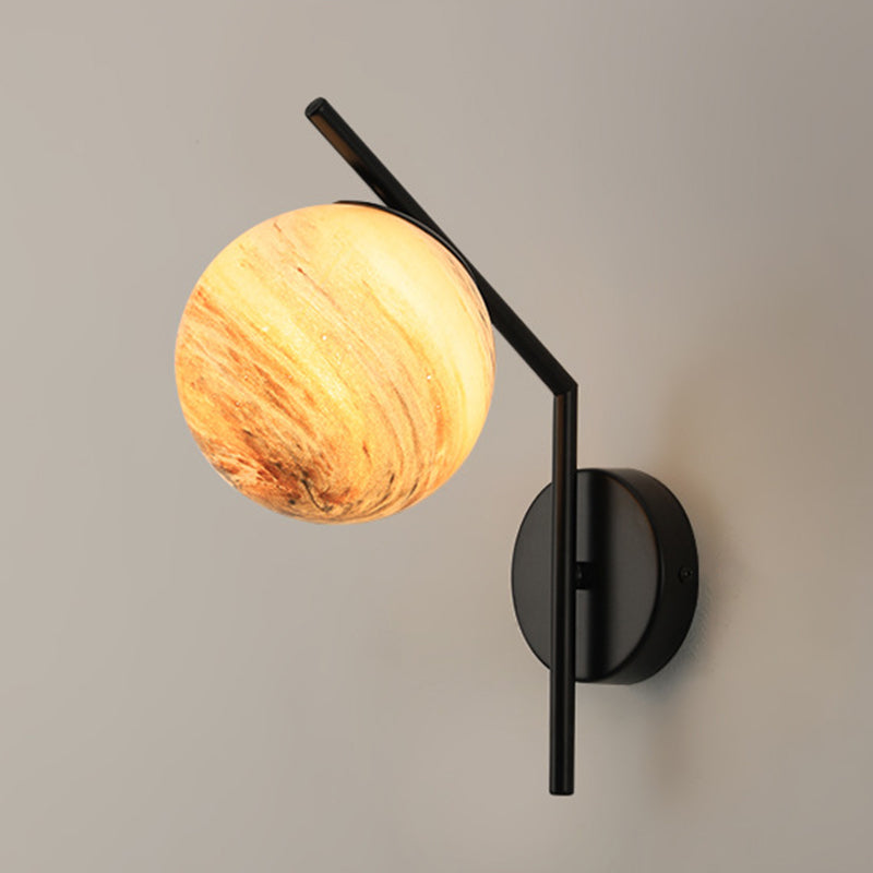 Modernist Wall Sconce Globe Glass Wall Light Fixture for Dining Room