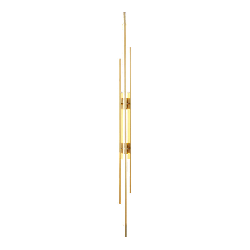 Modern Metal LED Wall Sconce Linear Shape Wall Light with Acrylic Shade for Bedroom
