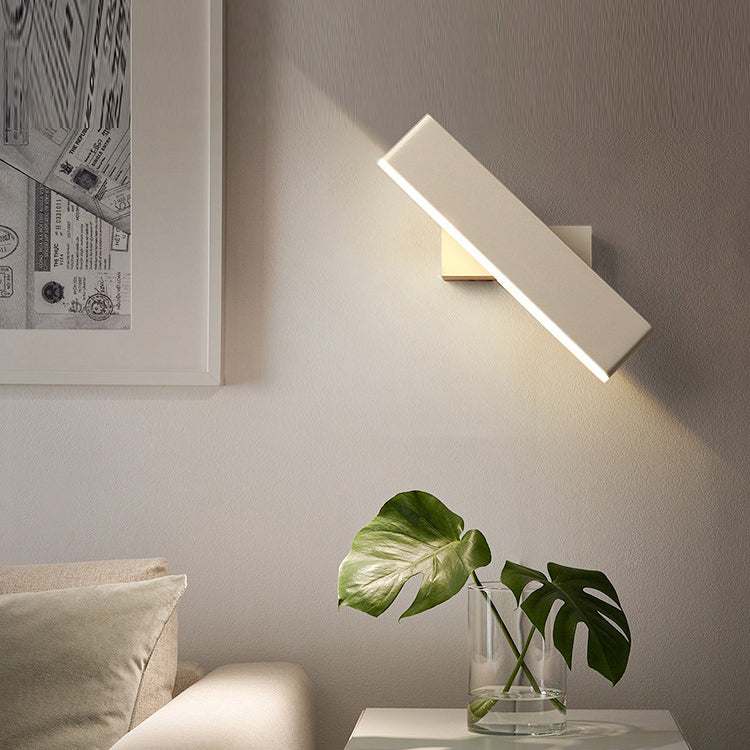 Modern Style LED Wall Lamp Minimalist Rotatable Wall Light Sconce for Bedroom