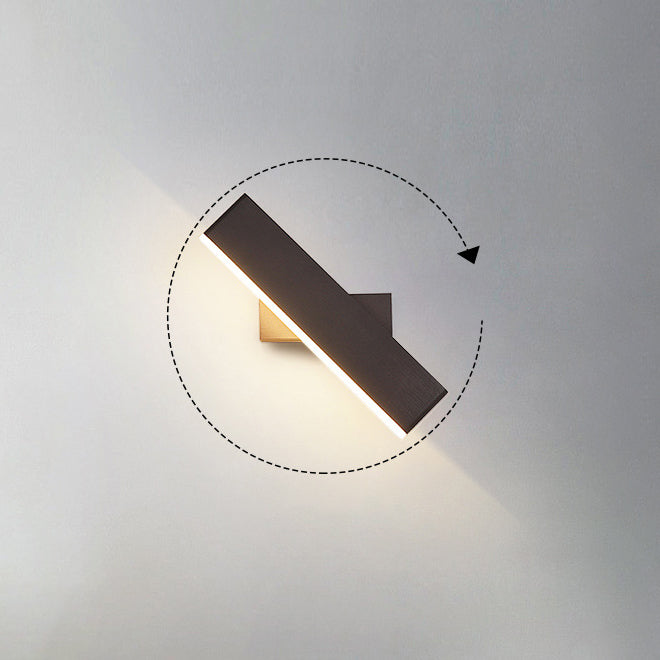Modern Style LED Wall Lamp Minimalist Rotatable Wall Light Sconce for Bedroom