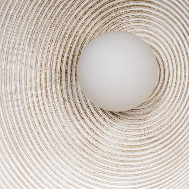 Simple Circle Wall Lamps Resin Wall Light Fixtures for Living Room