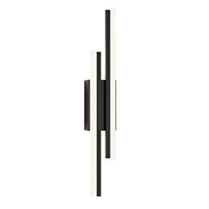 Minimalist LED Wall Lamp Black Metal Sconce Lighting for Bedroom