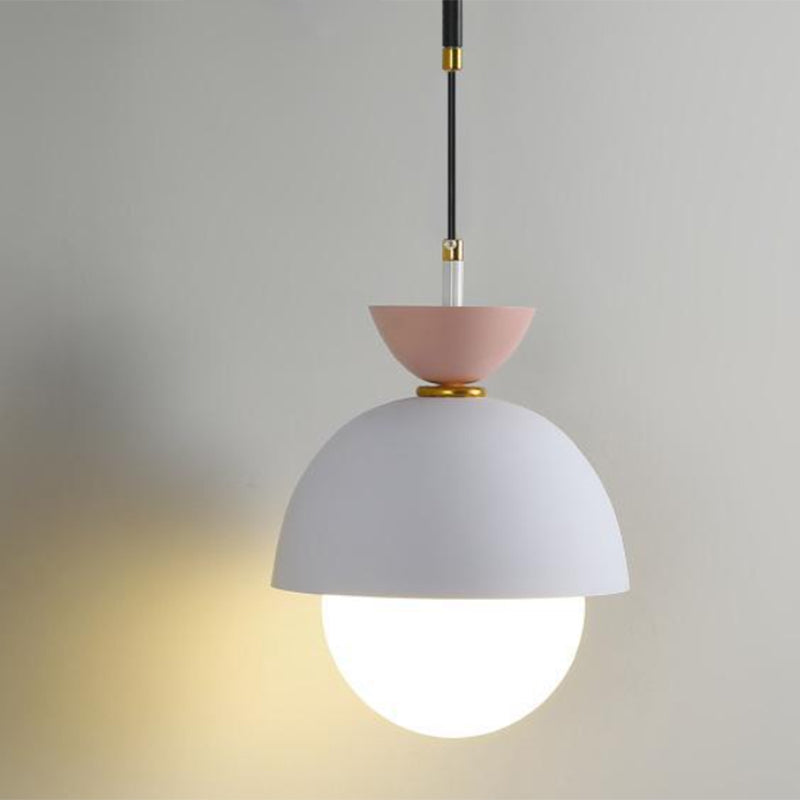 Dome Shape Metal Wall Light Modern Style 1-Light Wall Light Sconce