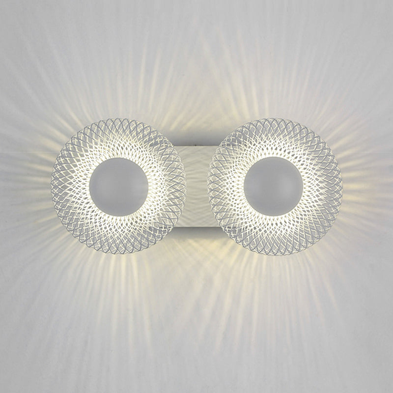 Contemporary Wall Lamp Black Metal Sconce Lighting for Bedroom