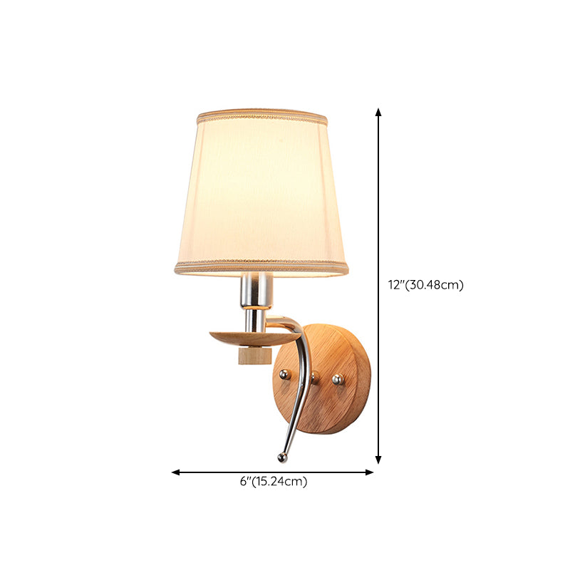 Modern Simple Vanity Light Wooden Base Vanity Lamp for Shower Room