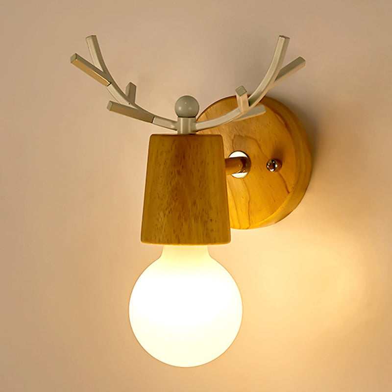 Nordic Style Iron Vanity Light Antler Shape Vanity Lamp for Living Room