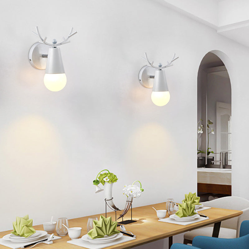 Nordic Style Iron Vanity Light Antler Shape Vanity Lamp for Living Room