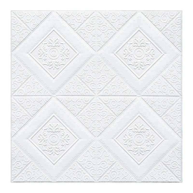 3D Embossed Interior Wall Paneling Peel and Stick Geometric Texture Wall Paneling