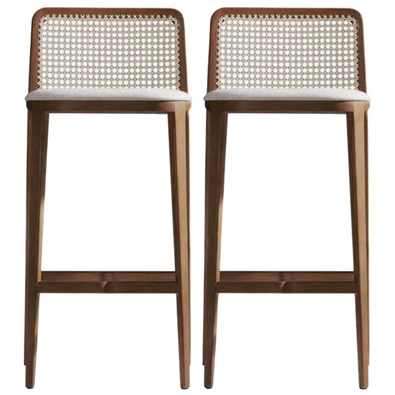 Solid Wood Counter Height Stools Armless Modern Bar and Counter Stool