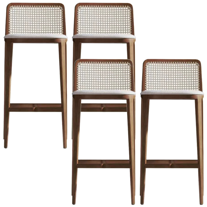 Solid Wood Counter Height Stools Armless Modern Bar and Counter Stool