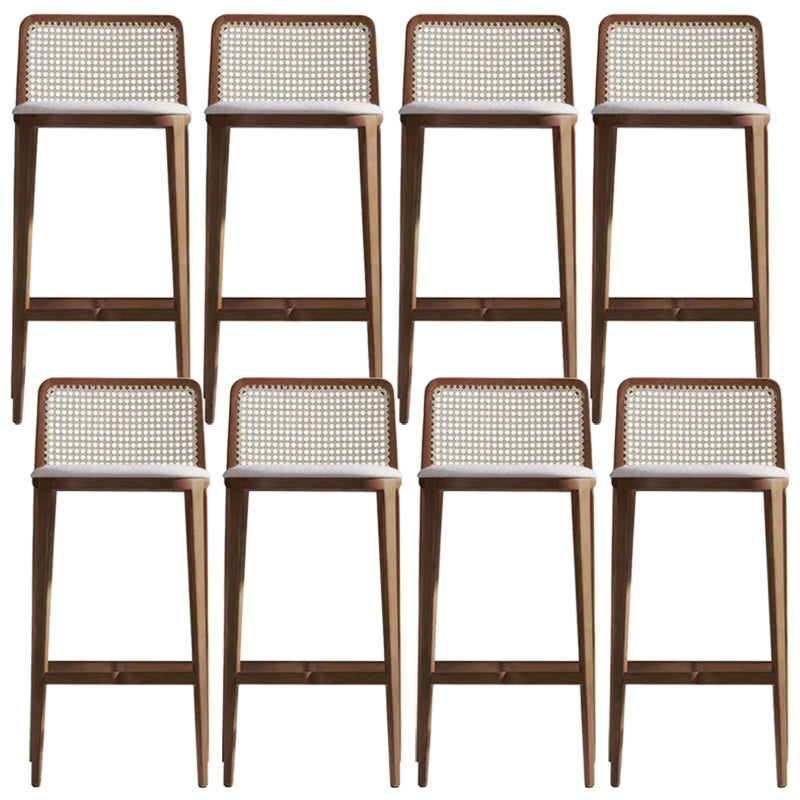 Solid Wood Counter Height Stools Armless Modern Bar and Counter Stool