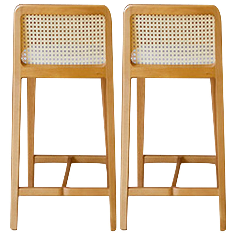 Solid Wood Counter Height Stools Armless Modern Bar and Counter Stool