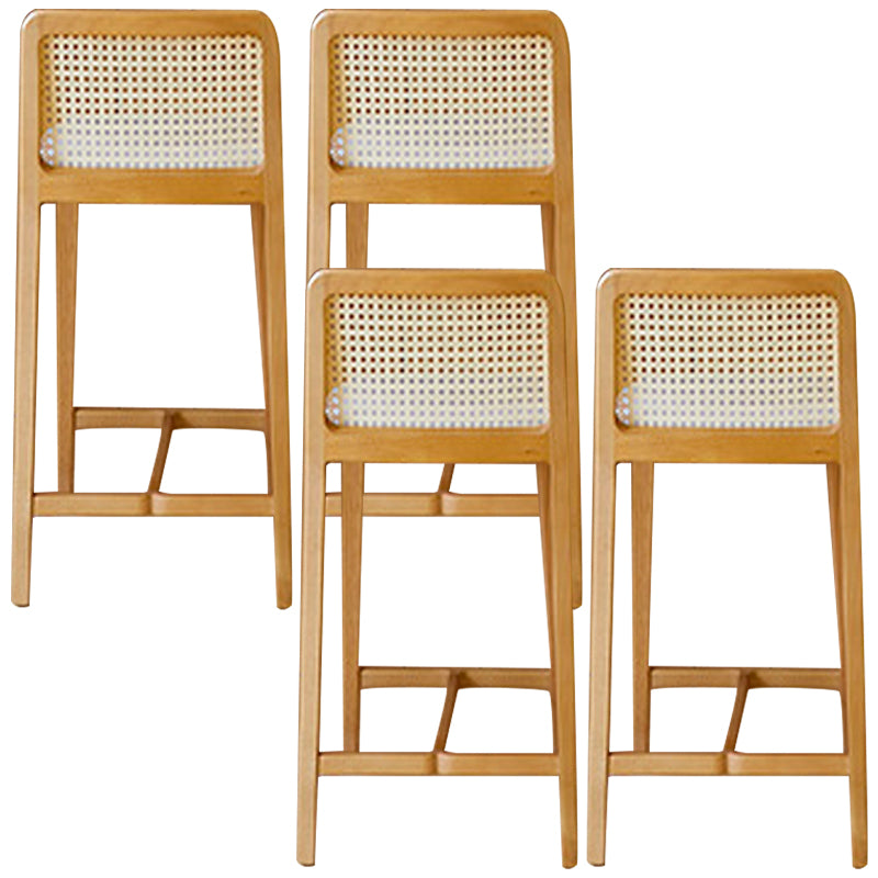 Solid Wood Counter Height Stools Armless Modern Bar and Counter Stool