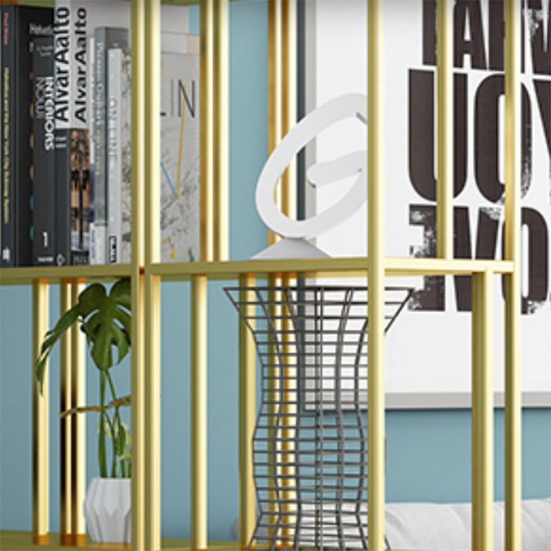 Glam Shelves Included Bookcase Standard Metal Open Back Bookshelf