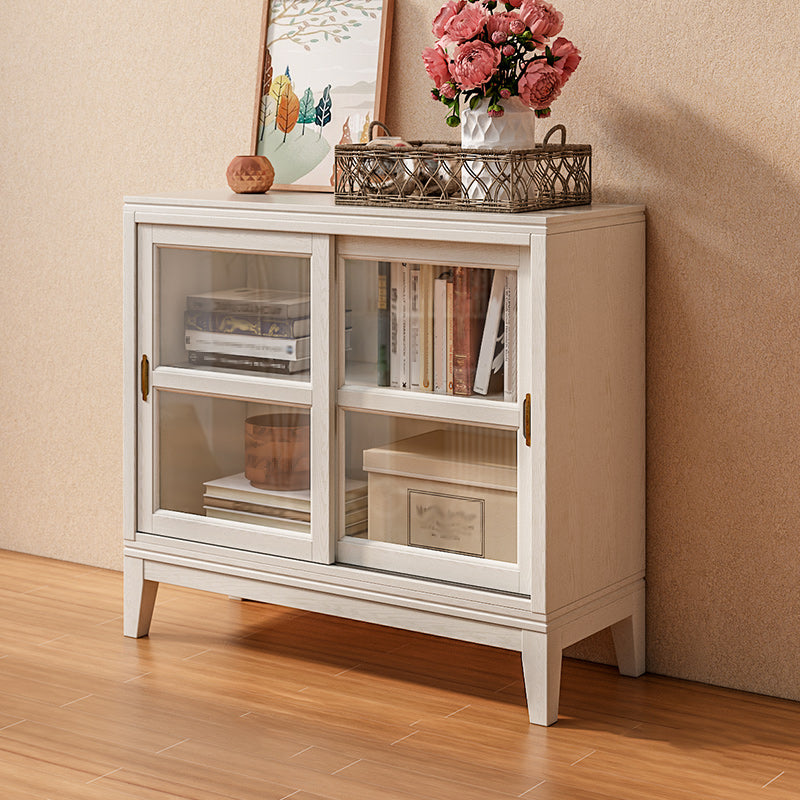 Closed Back Standard Bookshelf Wooden White Contemporary Bookcase