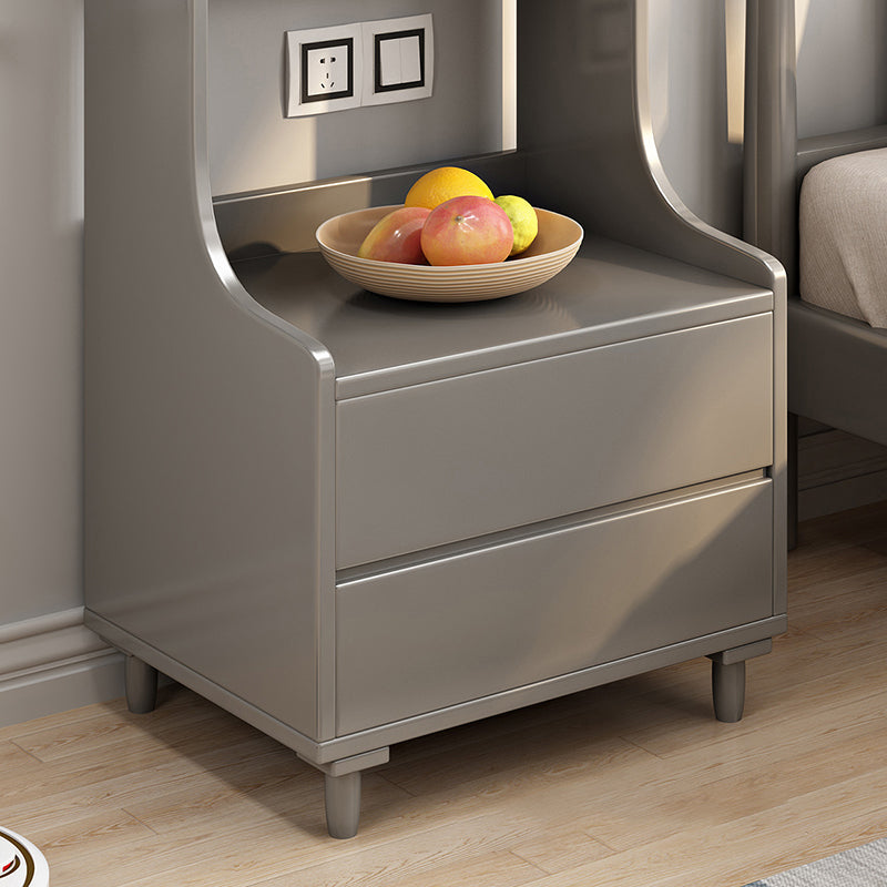 Modern Style Open Back Book Shelf Standard Wooden Bookcase with Drawers