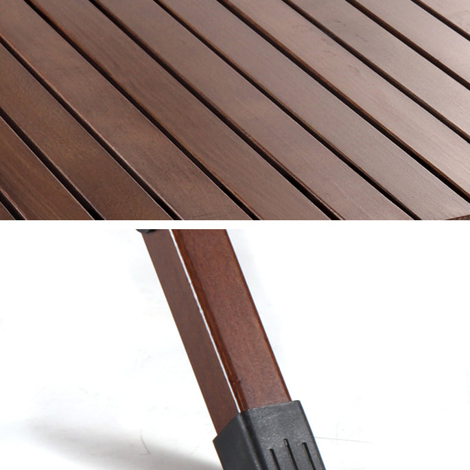Industrial Patio Table Solid Wood Beech Foldable Camping Table