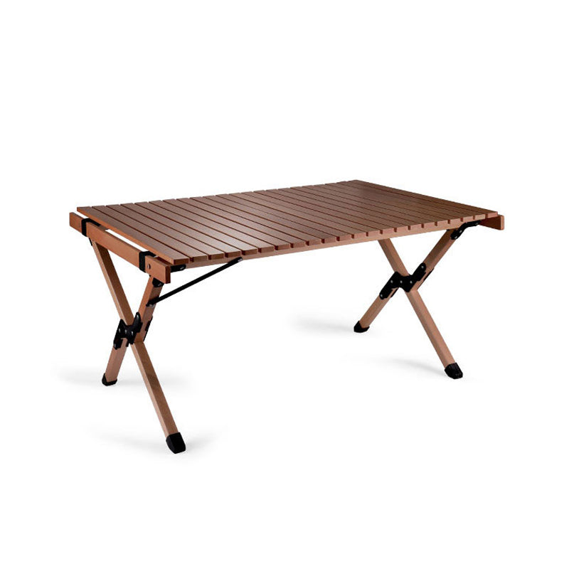 Industrial Patio Table Solid Wood Beech Foldable Camping Table