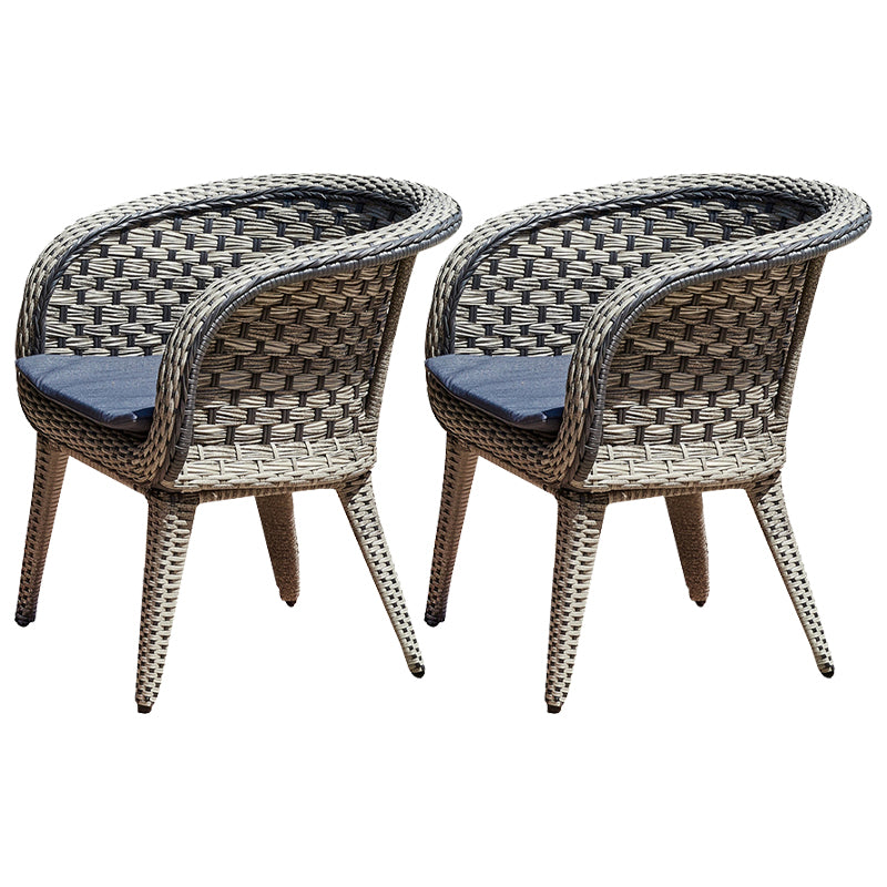 Wicker Bistro Set for Small Places 1/2/3/4/5 Pcs Contemporary Bistro Table Set