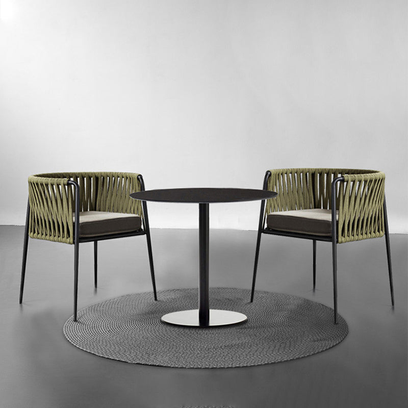 Matte Finish Rattan Dining Set 1/2/3 Pcs Boho Dining Table Set